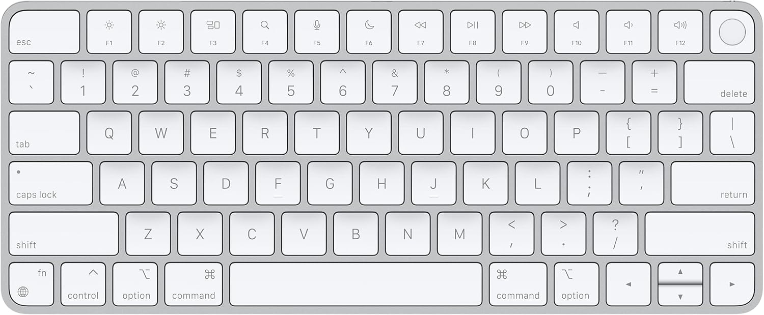Apple Magic Keyboard with Touch ID for Mac Computers with Apple Silicon, White Keys