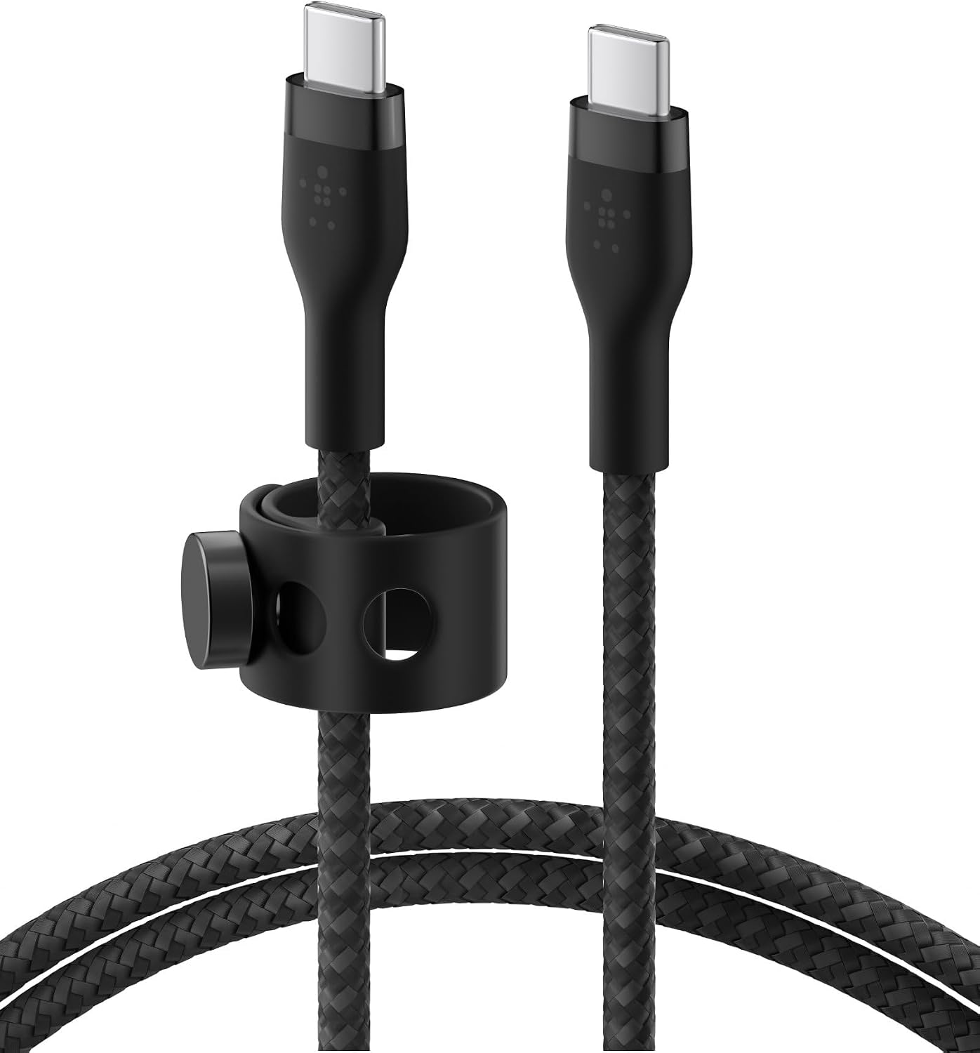 Belkin Braided USB-C to USB-C Cable 6.6 ft (2m), Black, Charge and Sync