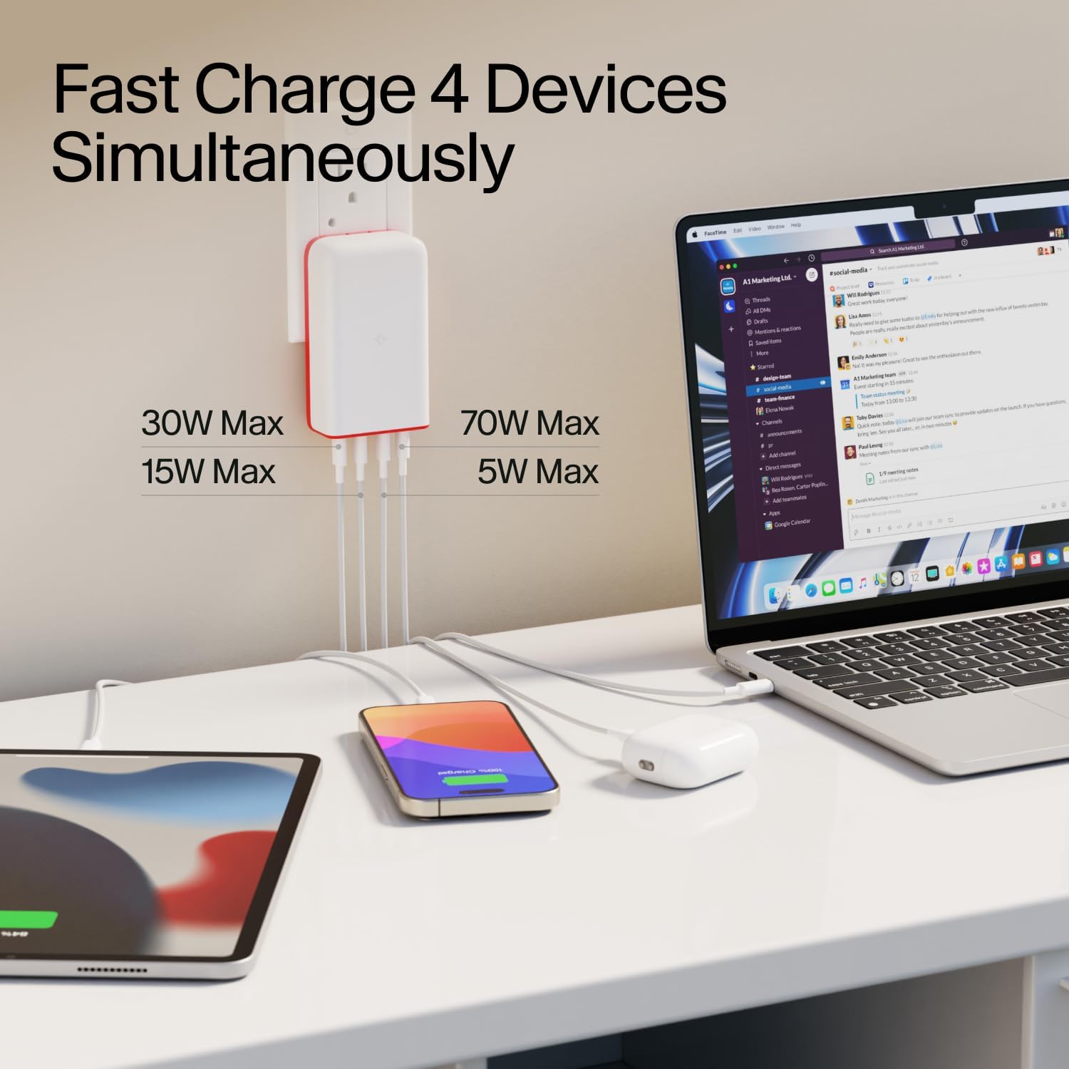Twelve South PlugBug Compact USB-C Multiport Hub for MacBook, Silver, HDMI and USB