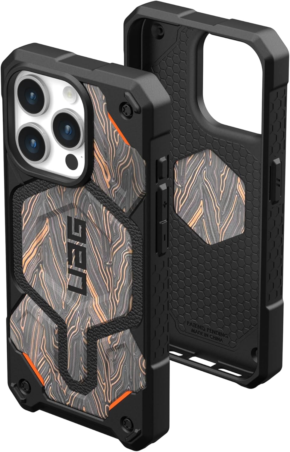 UAG Urban Armor Gear Monarch Pro MagSafe Case for Apple iPhone 15, Kevlar Black